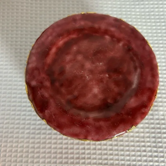 Vintage Cloisonné red rose trinket box - Picture 8 of 8